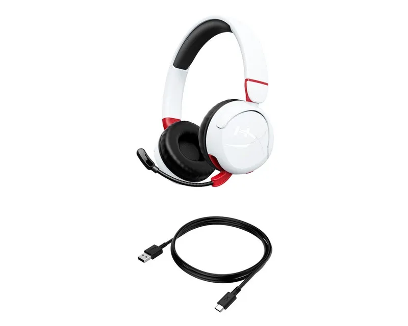 HYPERX CLOUD MINI WHITE WIRELESS GAMING SLUŠALICE SA MIKROFONOM