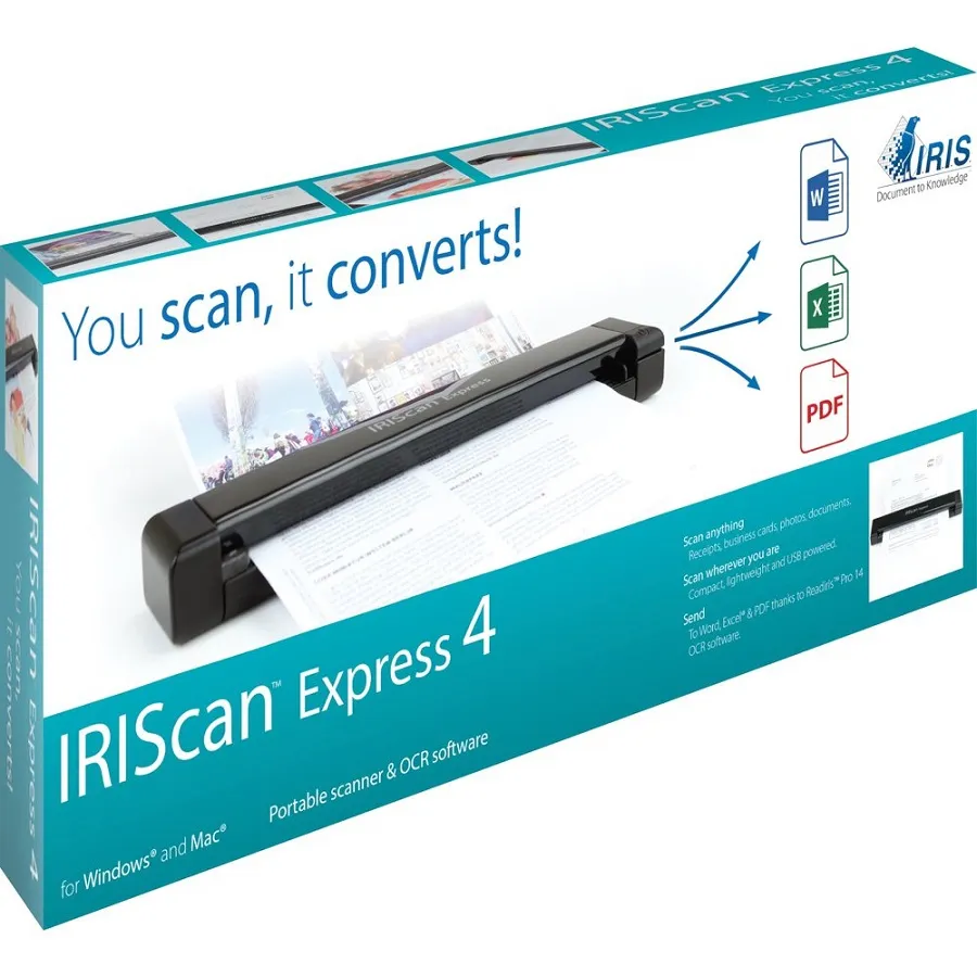 IRIS SCAN EXECUTIVE 4 MOBILE DUPLEX SCANNER