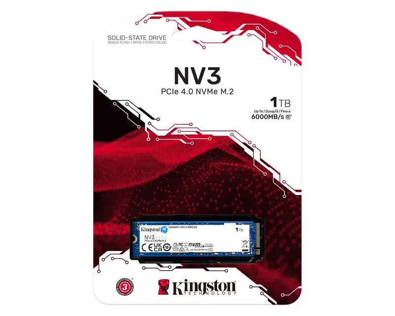 KINGSTON 1TB M.2 NVME SNV3S/1000G SERIES NV3 SSD