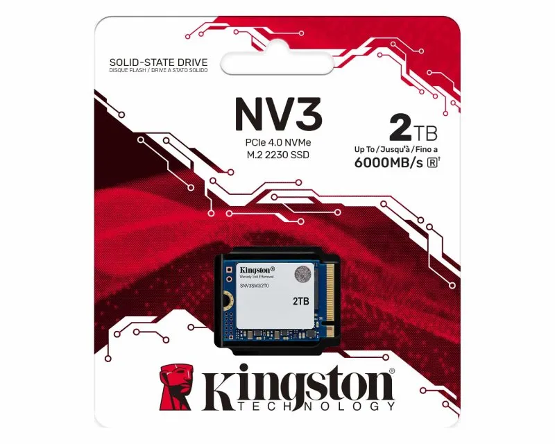 KINGSTON 2TB M.2 2230 NVME SNV3SM3/2T0 SERIES NV3 SSD