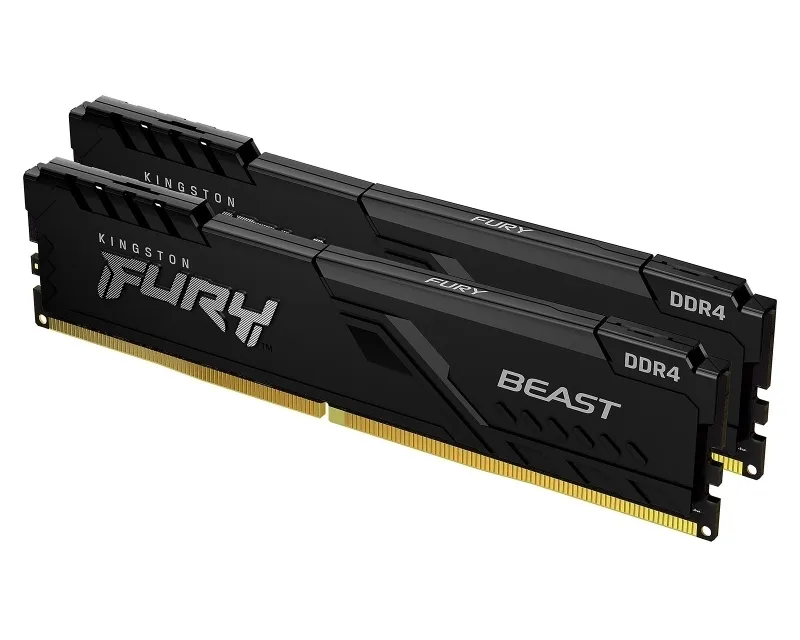 KINGSTON DIMM DDR4 64GB (2X32GB KIT) 3200MT/S KF432C16BBK2/64 FURY BEAST BLACK