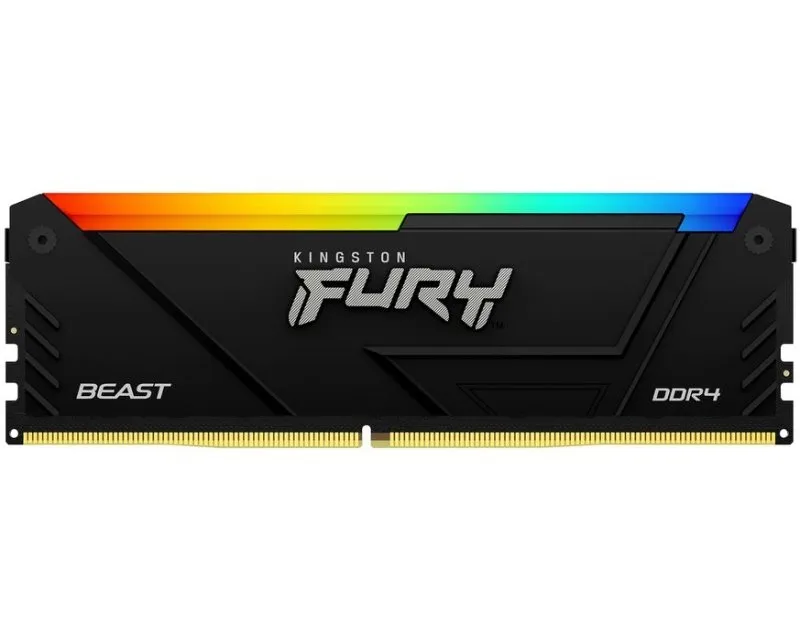 KINGSTON DIMM DDR4 64GB (2X32GB KIT) 3600MT/S KF436C18BB2AK2/64 FURY BEAST BLACK RGB
