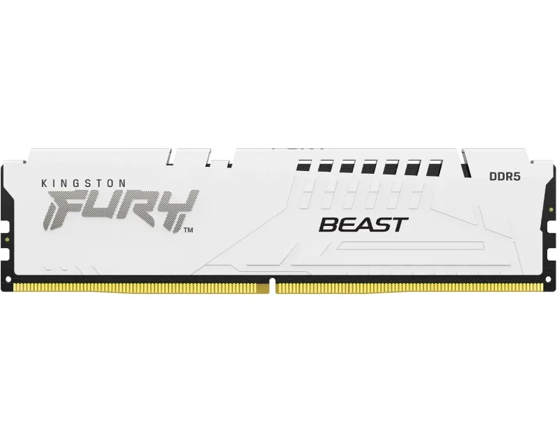 KINGSTON DIMM DDR5 16GB 5200MT/S KF552C36BWE-16 FURY BEAST WHITE EXPO