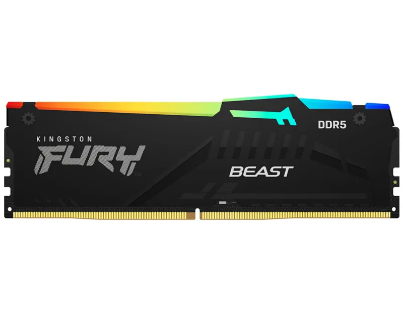 KINGSTON DIMM DDR5 16GB 6800MT/S KF568C34BBA-16 FURY BEAST BLACK RGB XMP