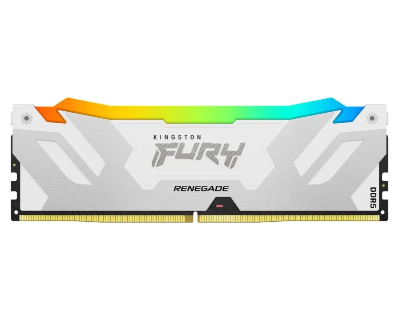 KINGSTON DIMM DDR5 64GB (2X32GB KIT) 6400MT/S KF564C32RWAK2-64 FURY RENEGADE RGB SILVER/WHITE XMP