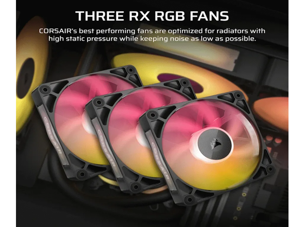 KULER ZA CPU CORSAIR ICUE LINK TITAN 360 RX/RGB/AIO/360MM/TRIPLE FAN/VODENO HLADENJE/CRNA