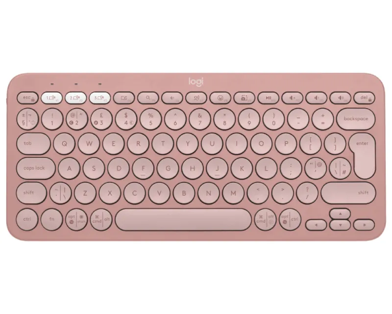 LOGITECH K380S BLUETOOTH PEBBLE KEYS 2 US ROZE TASTATURA
