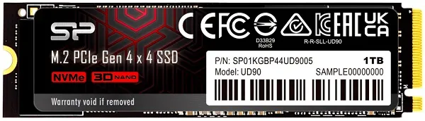 M.2 NVME 1TB, 2280, PCIE GEN 4X4, UD90, 3D NAND, READ UP TO 5,000 MB/S, WRITE UP TO 4,800 MB/S