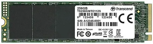 M.2 NVME 256GB, 2280, PCIE GEN 3X4, M-KEY, 3D TLC, DRAM-LESS, SINGLE-SIDED