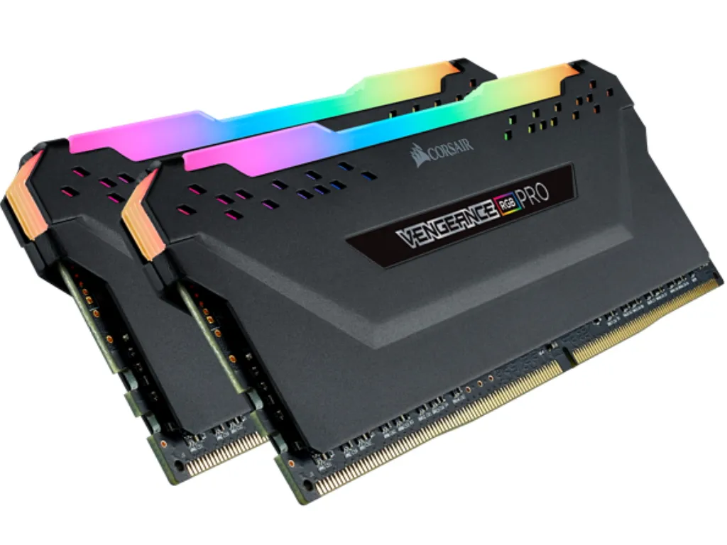 MEMORIJA CORSAIR VENGEANCE PRO 32GB(2X16GB)/DIMM/DDR4/3200MHZ/C16/1.35V/RGB/CRNA