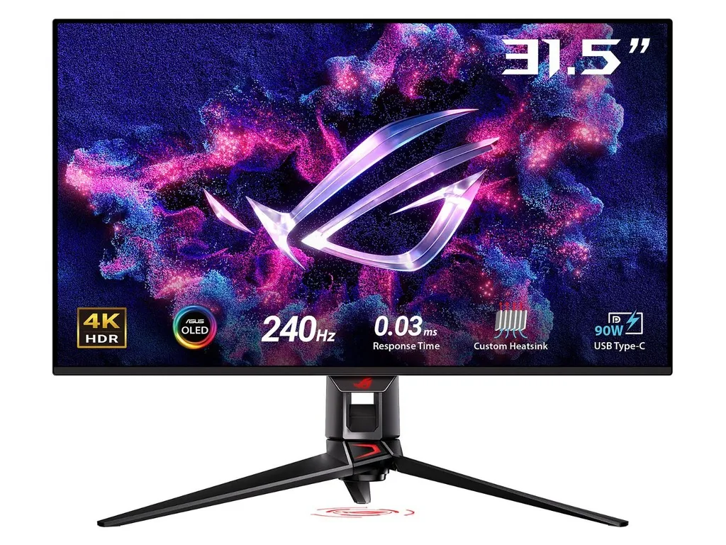 MONITOR ASUS ROG PG32UCDM 32"/OLED/3840X2160/240HZ/0.03MS GTG/HDMIX2,DP,USB/GSYNC,FREESYNC/PIVOT/CRN