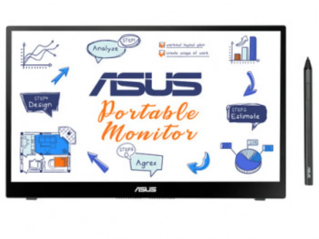 Monitor ASUS ZenScreen MB14AHD  14"/IPS/1920x1080/60Hz/5ms GtG/USB C x2/prenosni/crna
