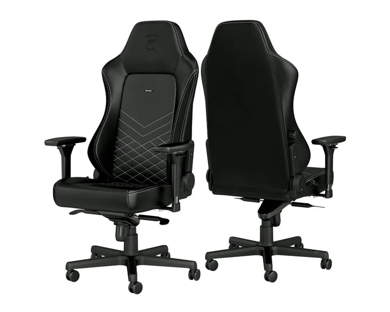 NOBLECHAIRS HERO GAMING STOLICA CRNO-PLATINUM BELA