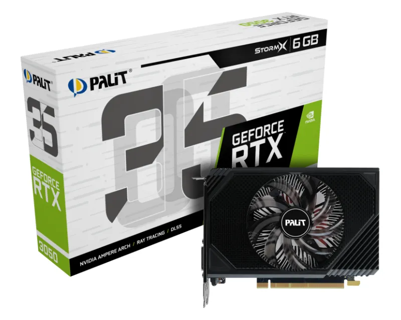PALIT NVIDIA GEFORCE RTX 3050 6GB 96BIT RTX3050 STORMX GRAFIČKA KARTA