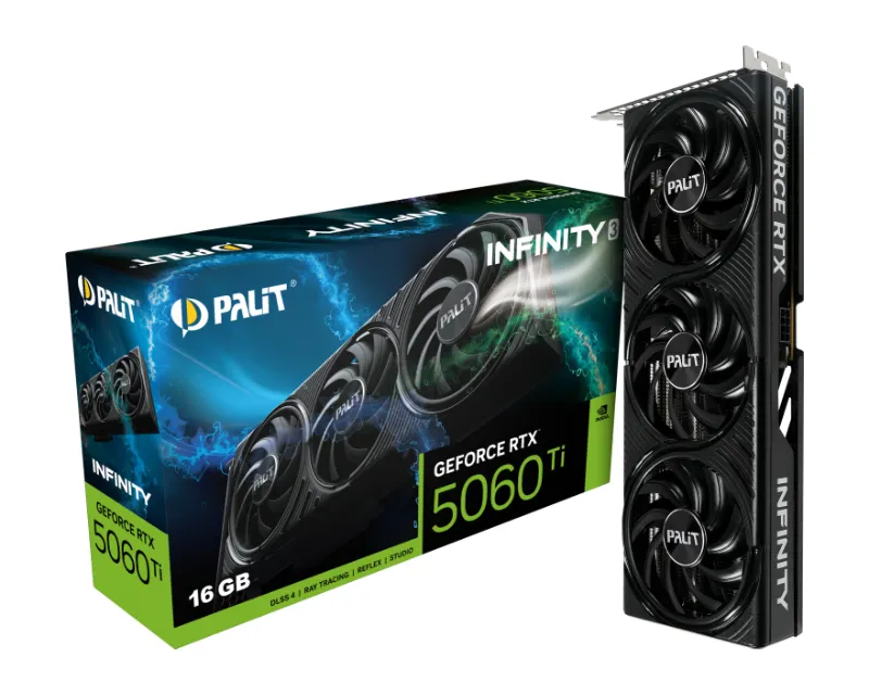 PALIT NVIDIA GEFORCE RTX 5060 TI 16GB 128BIT RTX 5060 TI INFINITY 3 GRAFIČKA KARTA