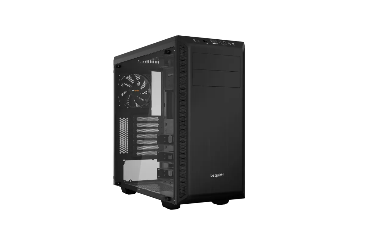 PURE BASE 600 WINDOW BLACK, MB COMPATIBILITY: ATX / M-ATX / MINI-ITX, TWO PRE-INSTALLED BE QUIET! PU