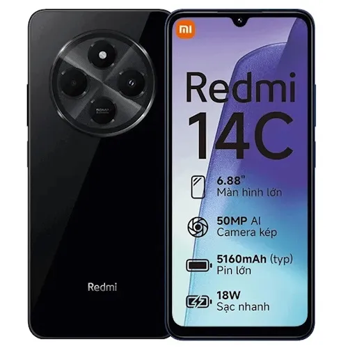 REDMI 14C EU 8+256 MIDNIGHT BLACK