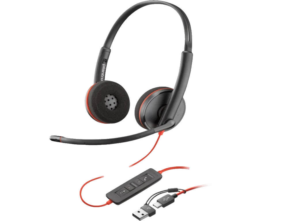 SLUŠALICE HP POLY BW 3220 STEREO USB-C HS +USB-C/A/CRNA