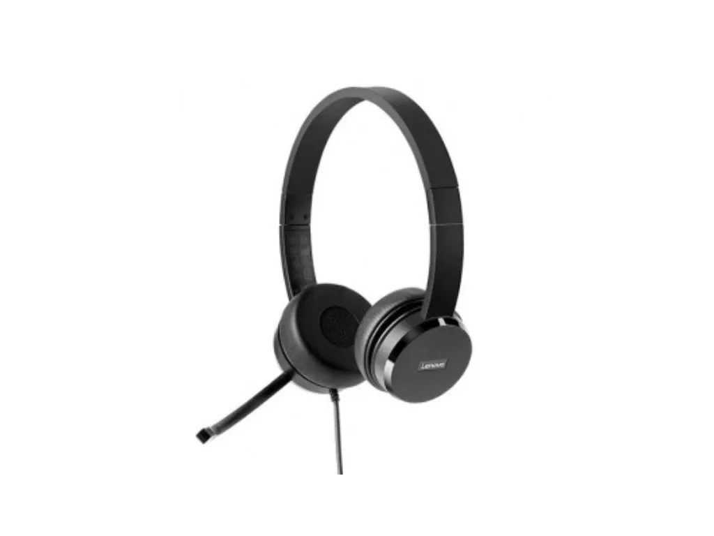SLUŠALICE LENOVO 100 STEREO/USB/PASIVE NOISE CANCELLATION/4XD0X88524/CRNA