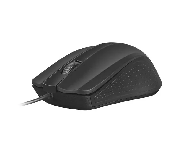 SNIPE, OPTICAL MOUSE 1200 DPI, 3 BUTTONS, USB, BLACK, CABLE 1,8M