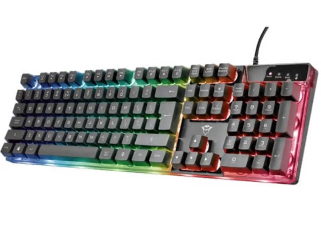 TASTATURA TRUST GXT 835 AZOR ŽICNA/RGB/GAMING/CRNA
