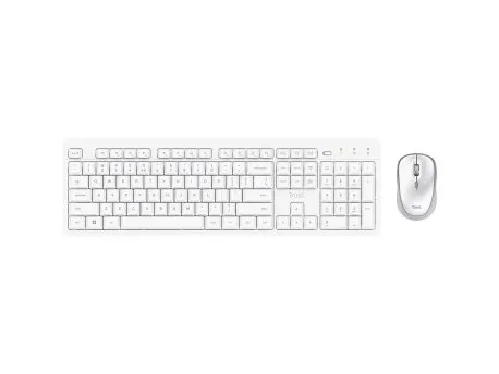 TASTATURA+MIŠ TRUST ODY II BEŽICNA /US/BELA