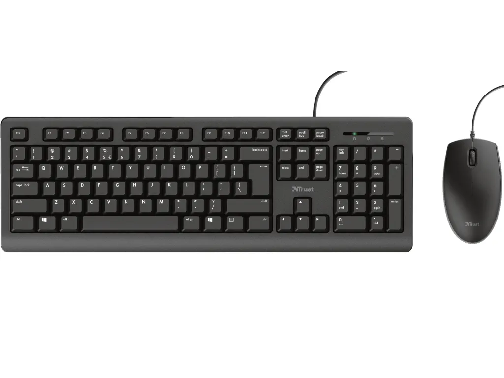 TASTATURA+MIŠ TRUST PRIMO ŽICNI SET/SRB/CRNA
