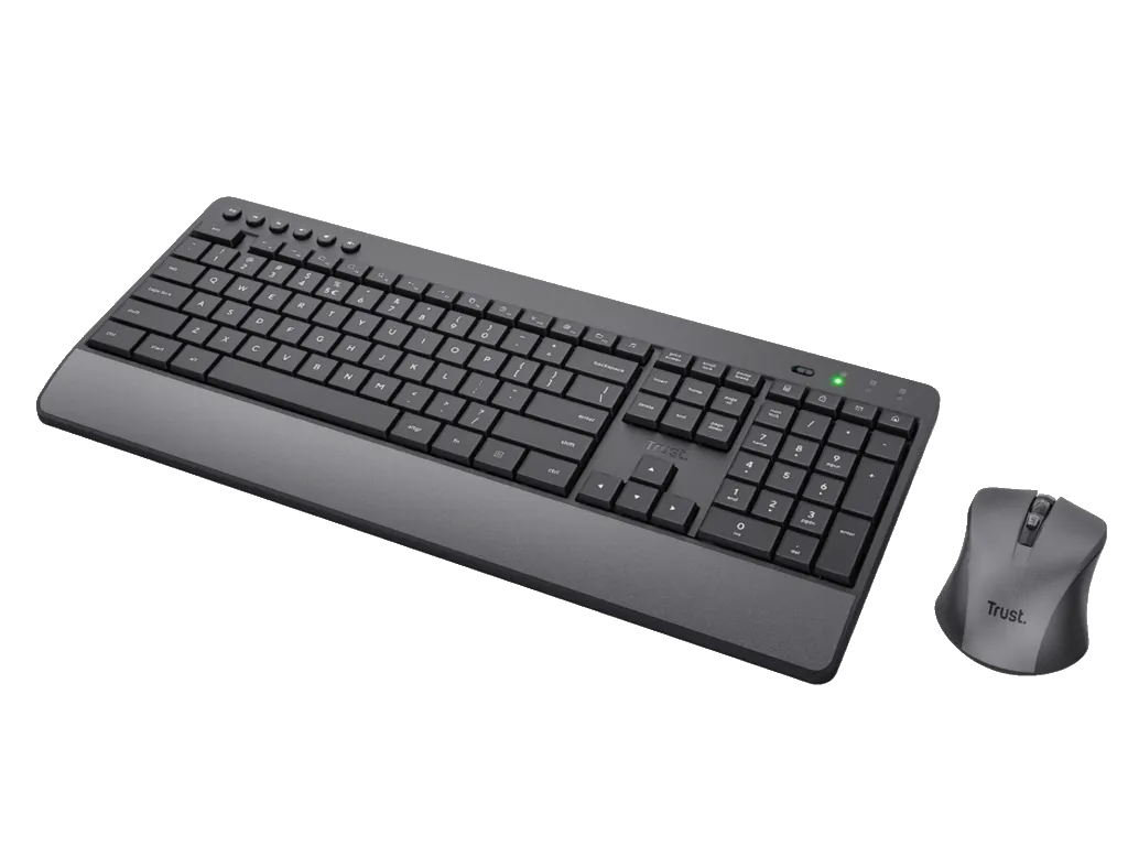 TASTATURA+MIŠ TRUST TREZO BEŽICNI SET/SILENT/US/CRNA