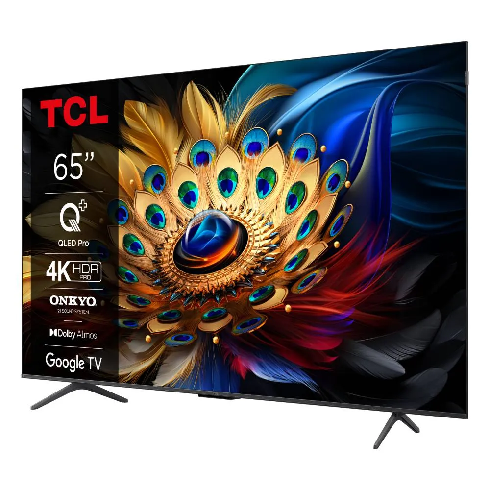 TELEVIZOR TCL 65C655/QLED/65"/4K HDR PRO/GOOGLE TV/CRNA