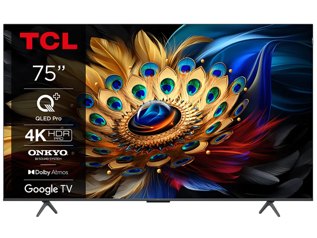 TELEVIZOR TCL 75C655/QLED/75"/4K UHD/60HZ/GOOGLE TV/CRNA