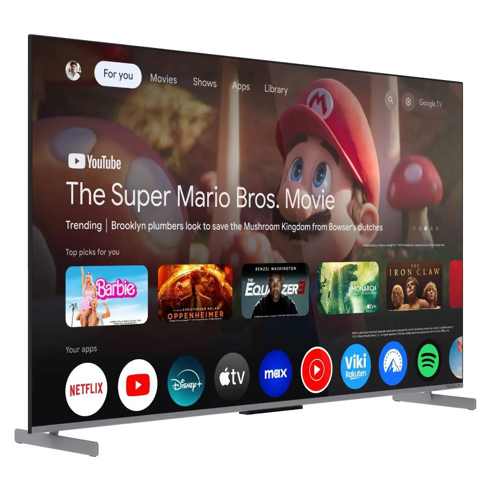 TELEVIZOR TESLA G55S949GUS/QLED/55"/UHD/SMART/GOOGLE TV/SIVA