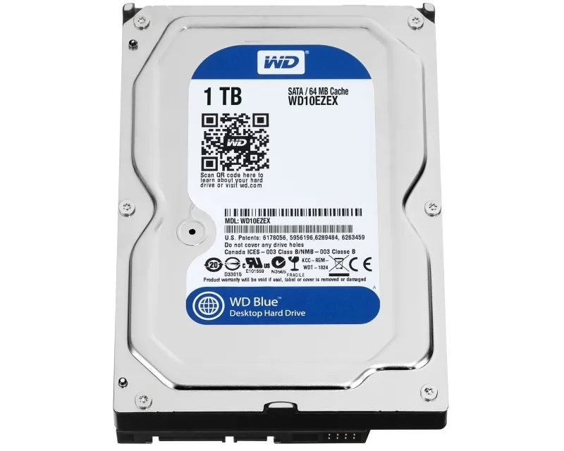 WD 1TB 3.5 INČA SATA III 64MB 7.200RPM WD10EZEX BLUE HARD DISK