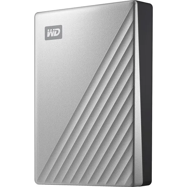 WD MY PASSPORT ULTRA 4TB, USB3.2 GEN 1 TYPE-C (5GBPS), SILVER [EXTERNAL HDD]