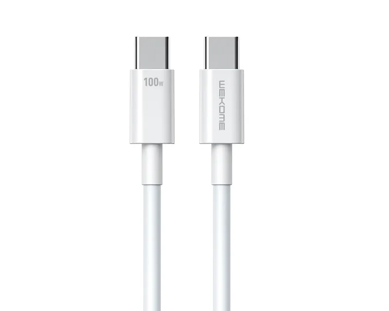 WEKOME WDC-182 KABL 3.1 USB TIP C M/M 1M, ZA SUPERBRZO PUNJENJE 100W/480MBPS, BELI