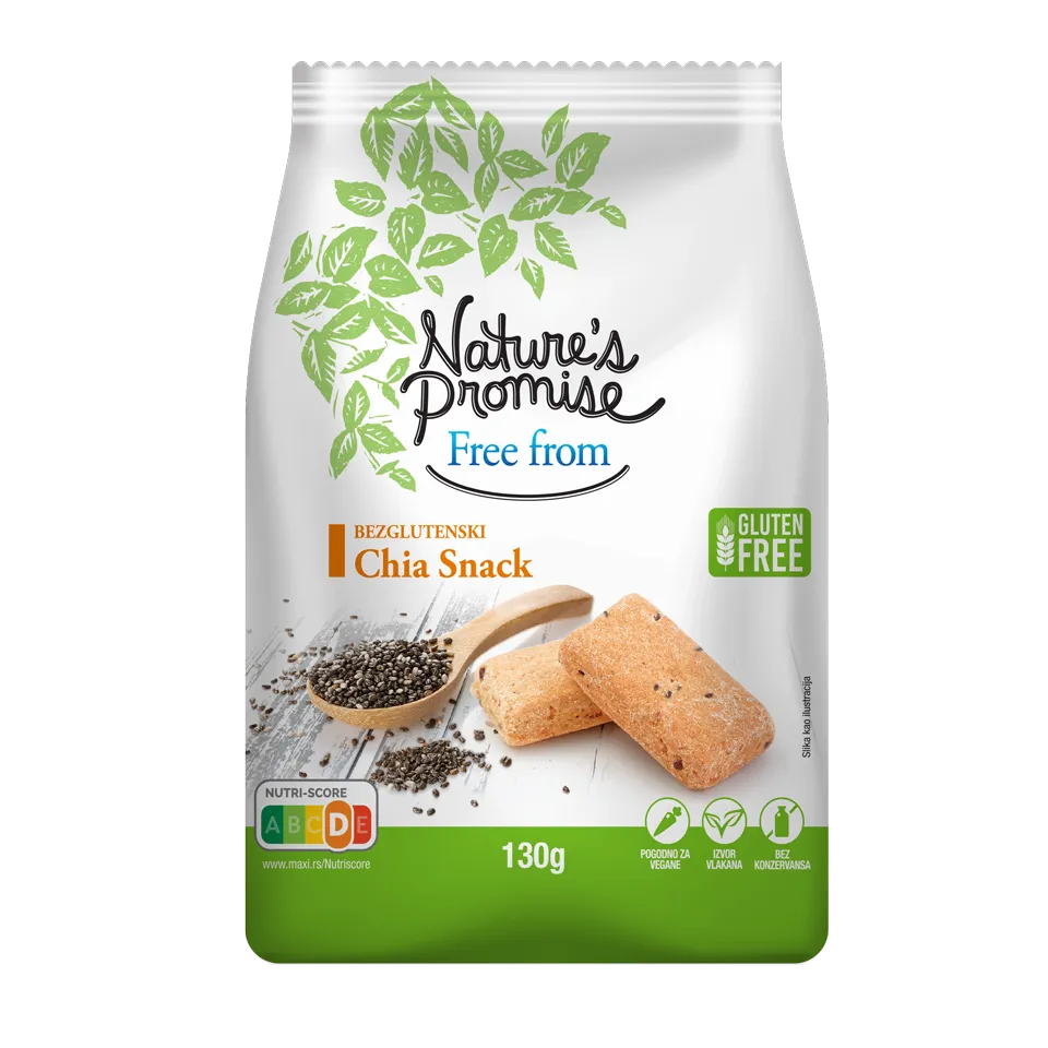 Bezglutenski chia snack NP 130g