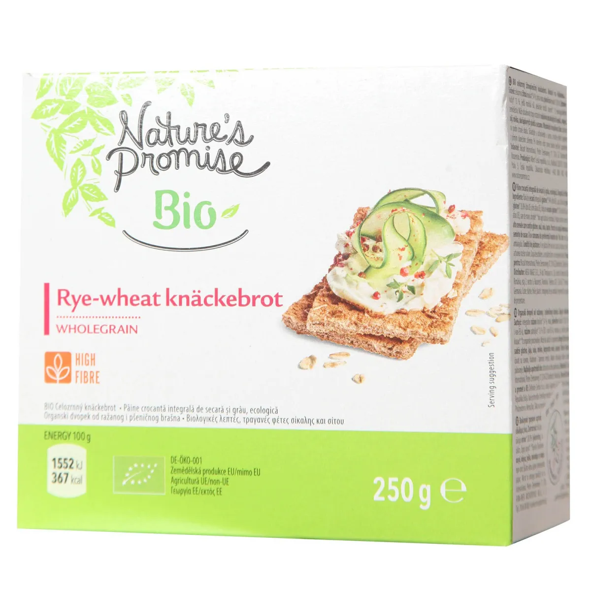 Bio Dvopek sa celim zrnom NP 250g