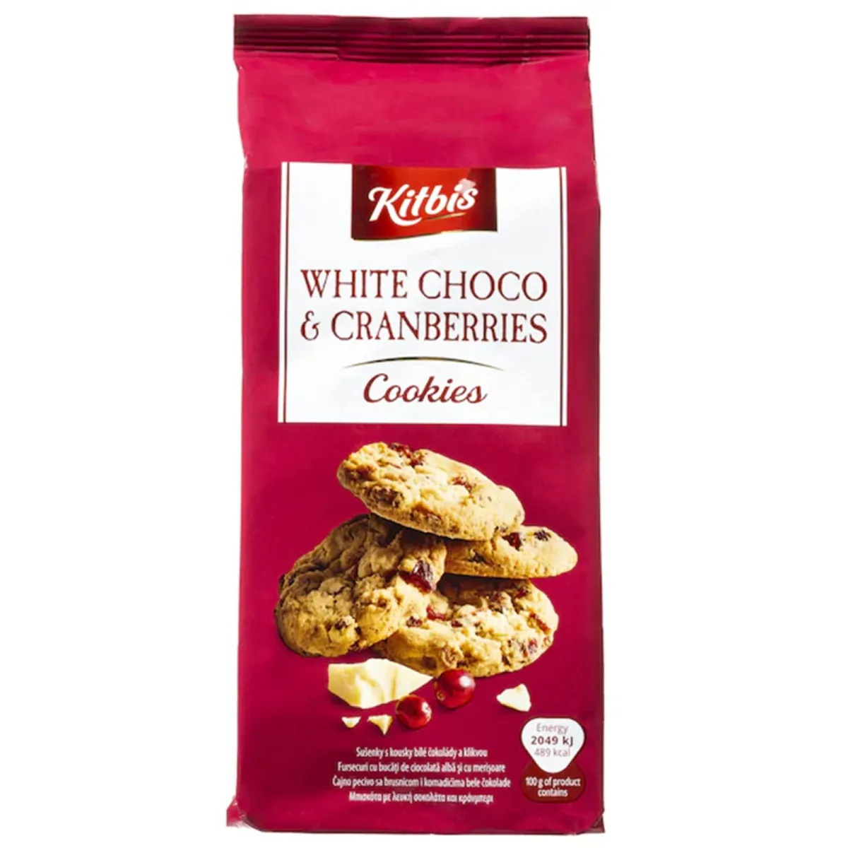 Cookies bela cokolada&brusn.Kitbis 200g