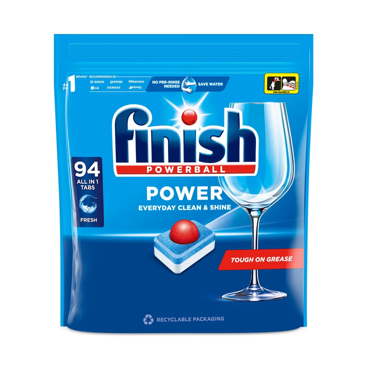 Finish All in One MAX Regular 94kom