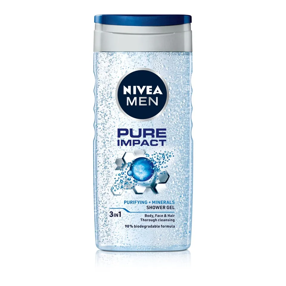 Gel/tusir.Pure Impact men Nivea 250ml