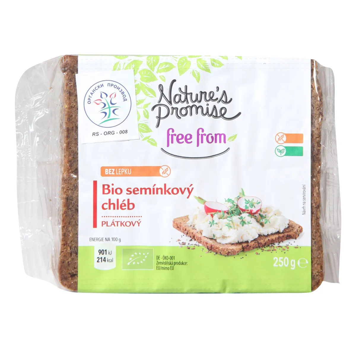 Hleb sa semenkama NP BIO GF 250g