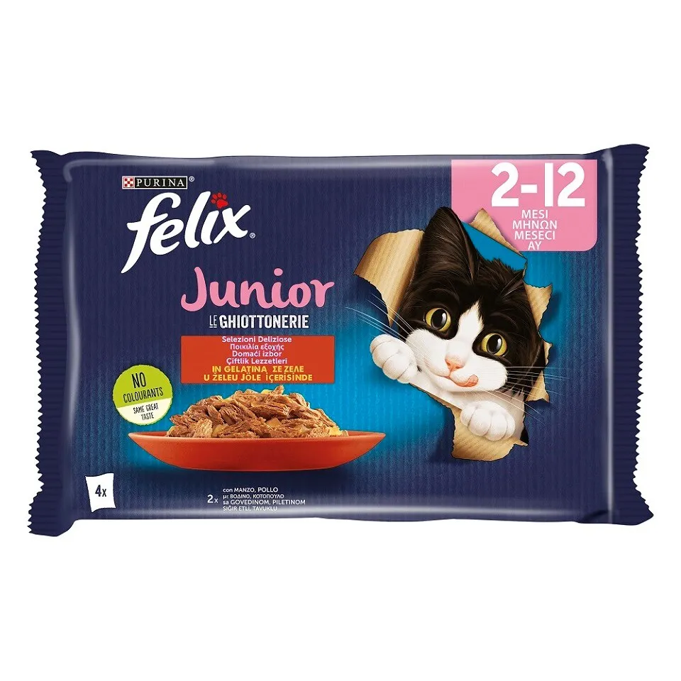 Hrana za macke Junior Felix 4x85g