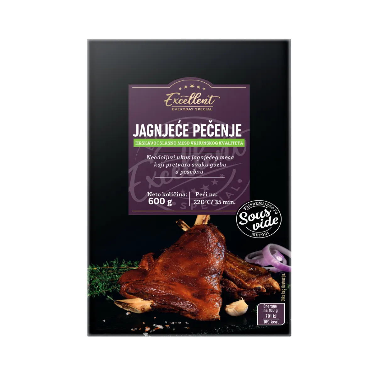 Jagnece pecenje 600g