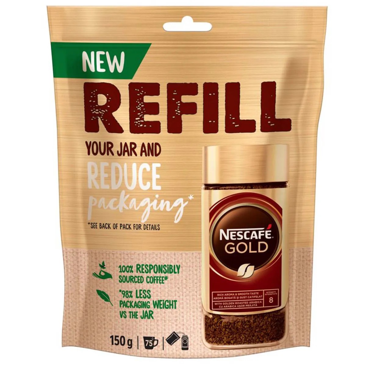 Kafa instant doypack Nescafe Gold 150g
