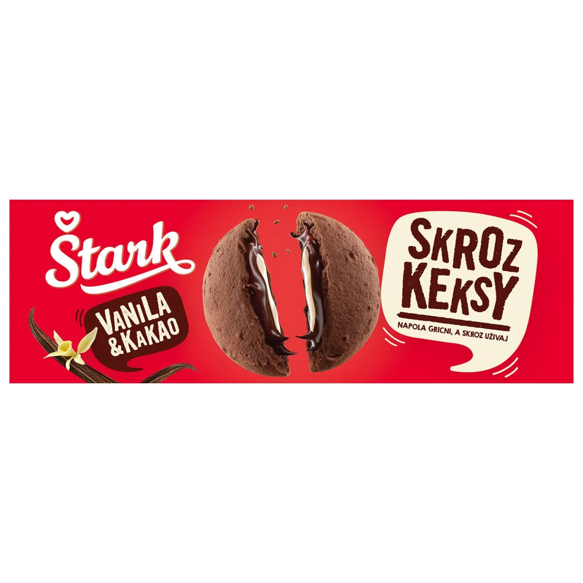 Keks duofil.kakao i vanila Stark 140g