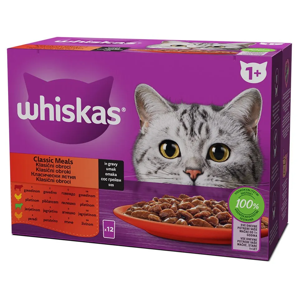 Kesice izbor mesa Whiskas 12x85g