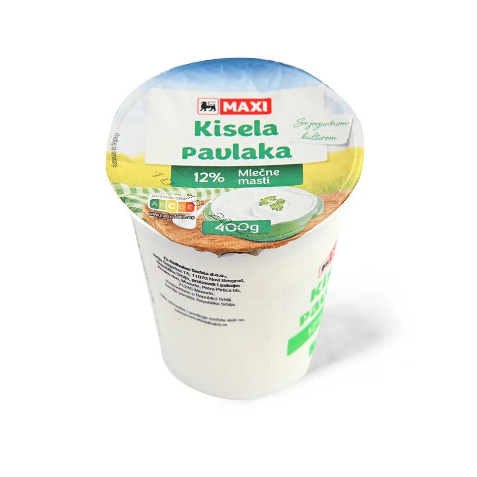 Kisela pavlaka 12% mm Maxi 400g