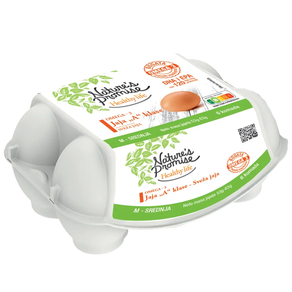 Kokosija jaja omega 3 Nature promise 6/1