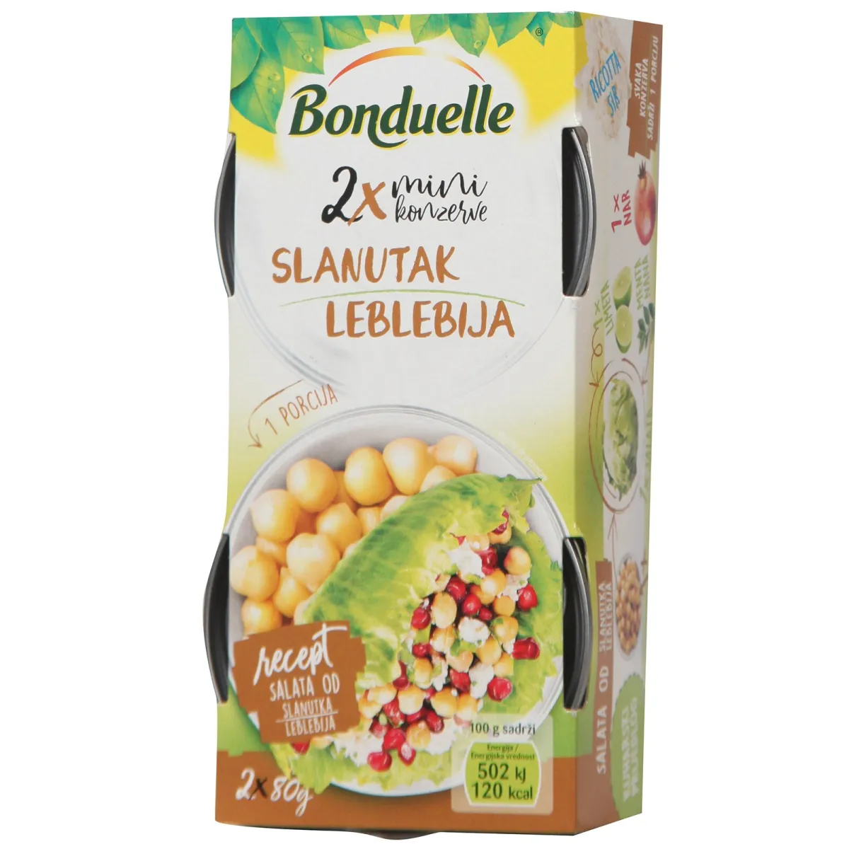 Leblebije Bonduelle 2x80g