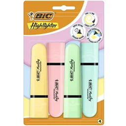 Marker BIC Flat Pastel blister 4kom