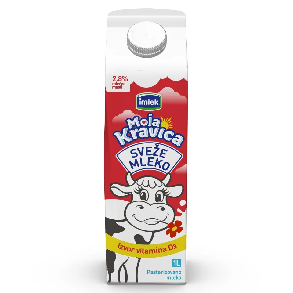 Mleko sv. 2.8% D3 vit.Moja kravica 1l DC